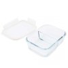 SZKLANY POJEMNIK 1300ml LUNCH BOX Z PRZEGRODĄ SZCZELNY 5624